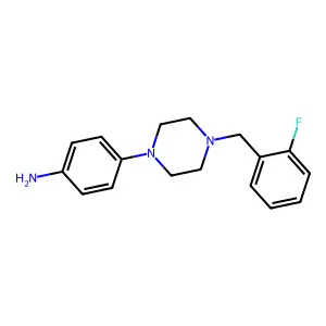 4-[4-(2-Fluoro-benzyl)-piperazin-1-yl]-phenylamine structure