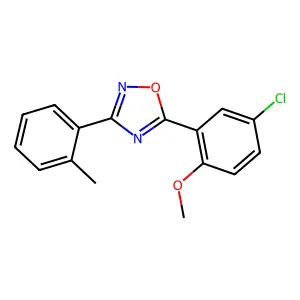 5-(5-Chloro-2-methoxyphenyl)-3-(2-methylphenyl)-1,2,4-oxadiazole structure