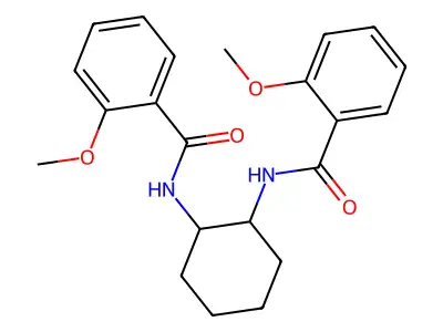 2-methoxy-N-[2-[(2-methoxybenzoyl)amino]cyclohexyl]benzamide structure