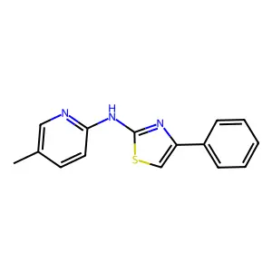 (5-Methyl-pyridin-2-yl)-(4-phenyl-thiazol-2-yl)-amine structure