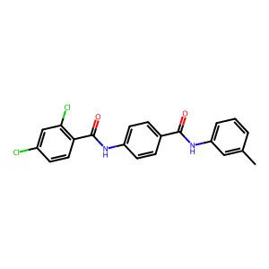 2,4-dichloro-N-[4-[(3-methylphenyl)carbamoyl]phenyl]benzamide structure