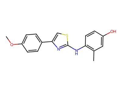 4-[[4-(4-Methoxyphenyl)-1,3-thiazol-2-yl]amino]-3-methylphenol structure