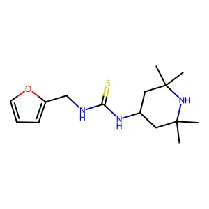 1-(Furan-2-ylmethyl)-3-(2,2,6,6-tetramethylpiperidin-4-yl)thiourea structure