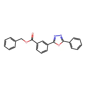 Benzyl 3-(5-phenyl-1,3,4-oxadiazol-2-yl)benzoate structure