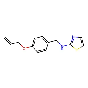 (4-Allyloxy-benzyl)-thiazol-2-yl-amine structure