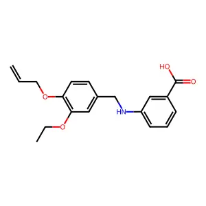 3-{[4-(Allyloxy)-3-ethoxybenzyl]amino}benzoic acid structure