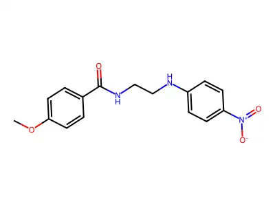 4-methoxy-N-{2-[(4-nitrophenyl)amino]ethyl}benzamide structure