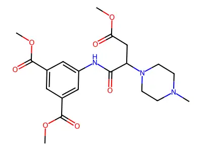 dimethyl 5-(4-methoxy-2-(4-methylpiperazin-1-yl)-4-oxobutanamido)isophthalate structure