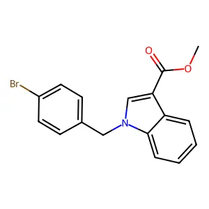 Methyl 1-[(4-bromophenyl)methyl]indole-3-carboxylate structure