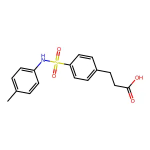3-{4-[(4-Methylphenyl)sulfamoyl]phenyl}propanoic acid structure