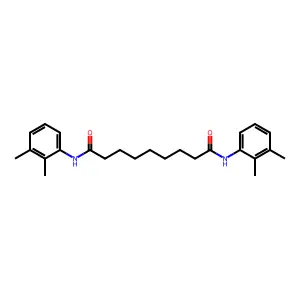 N,N'-bis(2,3-dimethylphenyl)nonanediamide structure