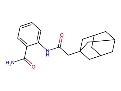 2-[(1-Adamantylacetyl)amino]benzamide structure