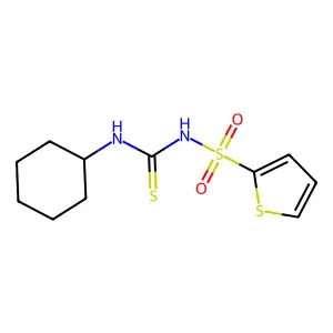 N-(环己基氨基硫代基氨基硫代羰基)噻吩-2-磺酰胺 structure
