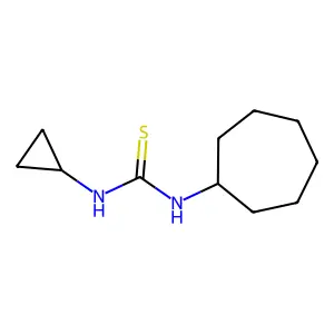 1-Cycloheptyl-3-cyclopropylthiourea structure