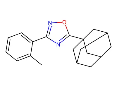 5-(1-Adamantyl)-3-(2-methylphenyl)-1,2,4-oxadiazole structure