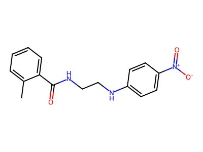 2-methyl-N-{2-[(4-nitrophenyl)amino]ethyl}benzamide structure