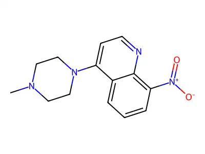 4-(4-Methylpiperazin-1-yl)-8-nitroquinoline structure