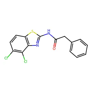 N-(4,5-dichloro-1,3-benzothiazol-2-yl)-2-phenylacetamide structure