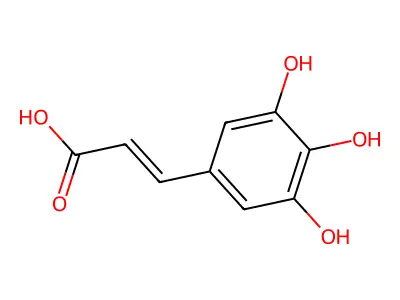 3-(3,4,5-三羟苯基)丙烯酸 structure