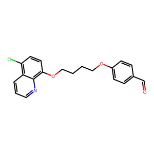 4-[4-(5-Chloroquinolin-8-yl)oxybutoxy]benzaldehyde structure