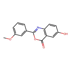 6-hydroxy-2-(3-methoxyphenyl)-4H-3,1-benzoxazin-4-one structure
