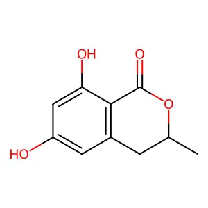 6-羟基蜂蜜曲菌素 structure
