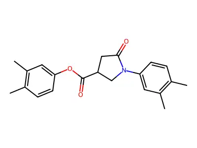 3,4-Dimethylphenyl 1-(3,4-dimethylphenyl)-5-oxopyrrolidine-3-carboxylate structure
