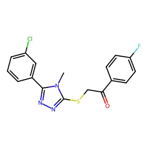 C17H13ClFN3OS structure