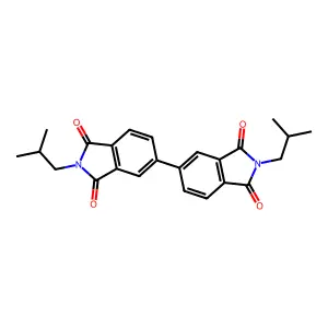 2-(2-methylpropyl)-5-[2-(2-methylpropyl)-1,3-dioxoisoindol-5-yl]isoindole-1,3-dione structure