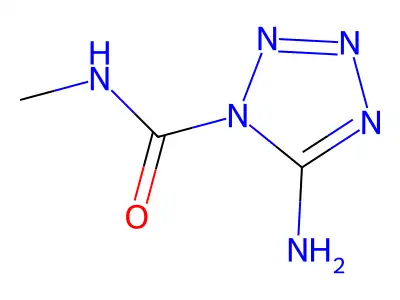 1H-Tetrazole-1-carboxamide, 5-amino-N-methyl- structure