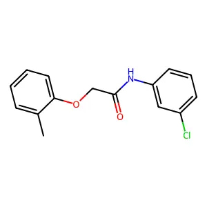 N-(3-chlorophenyl)-2-(2-methylphenoxy)acetamide structure