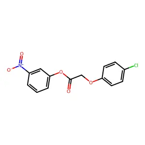 3-Nitrophenyl (4-chlorophenoxy)acetate structure