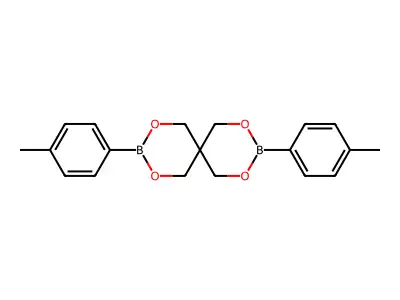 p-Tolueneboronic acid, cyclic neopentanetetrayl ester structure