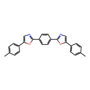 2,2'-(1,4-Phenylene)bis(5-(4-methylphenyl)oxazole) structure