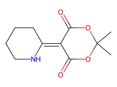2,2-Dimethyl-5-(2-piperidinylidene)-1,3-dioxane-4,6-dione structure