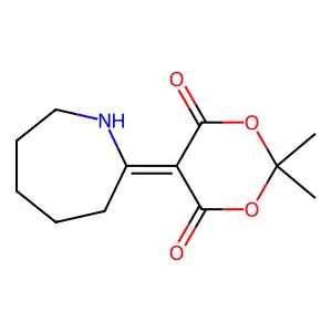 5-(Azepan-2-ylidene)-2,2-dimethyl-1,3-dioxane-4,6-dione structure