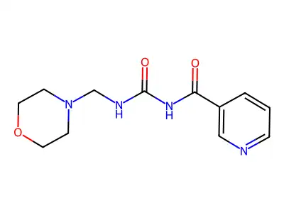 Urea, 1-(morpholinomethyl)-3-nicotinoyl- structure