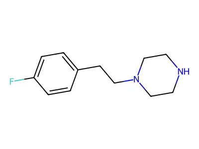 2-(4-Fluorophenyl)piperazine structure