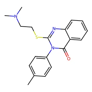 4(3H)-Quinazolinone, 2-((2-(dimethylamino)ethyl)thio)-3-(4-methylphenyl)- structure