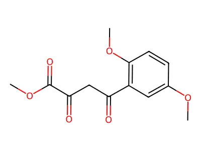 Methyl 4-(2,5-dimethoxyphenyl)-2,4-dioxobutanoate structure