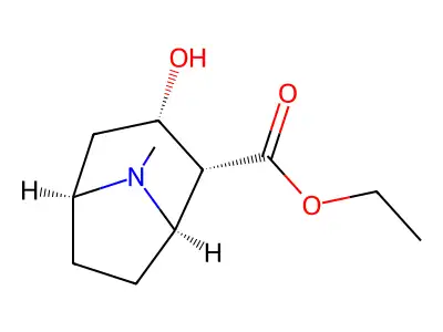 ethyl (1R,2R,3S,5R)-3-hydroxy-8-methyl-8-azabicyclo[3.2.1]octane-2-carboxylate structure