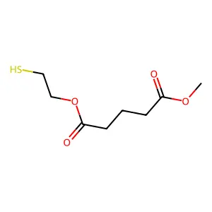 Pentanedioic acid, 1-(2-mercaptoethyl) 5-methyl ester structure