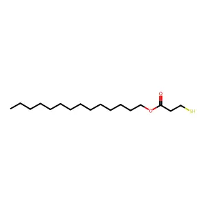 Propanoic acid, 3-mercapto-, tetradecyl ester structure