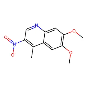 6,7-Dimethoxy-4-methyl-3-nitroquinoline structure