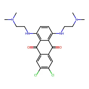 9,10-Anthracenedione, 6,7-dichloro-1,4-bis((2-(dimethylamino)ethyl)amino)- structure