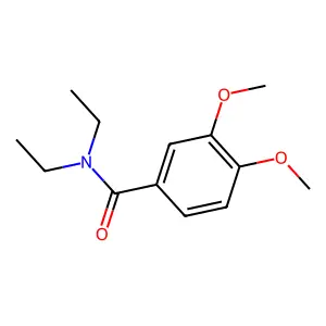N,N-diethyl-3,4-dimethoxybenzamide structure