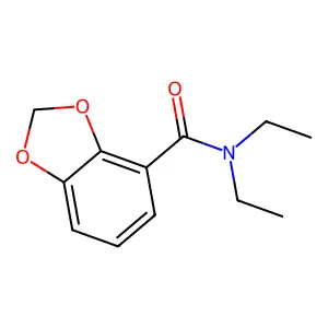 N,N-Diethyl-1,3-benzodioxole-4-carboxamide structure