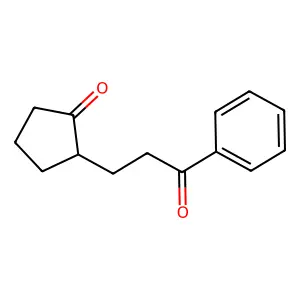 2-(3-Oxo-3-phenylpropyl)cyclopentanone structure