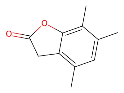 4,6,7-Trimethyl-3H-benzofuran-2-one structure