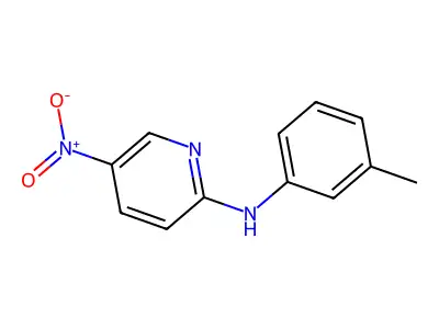 5-Nitro-2-(3-toluidino)pyridine structure